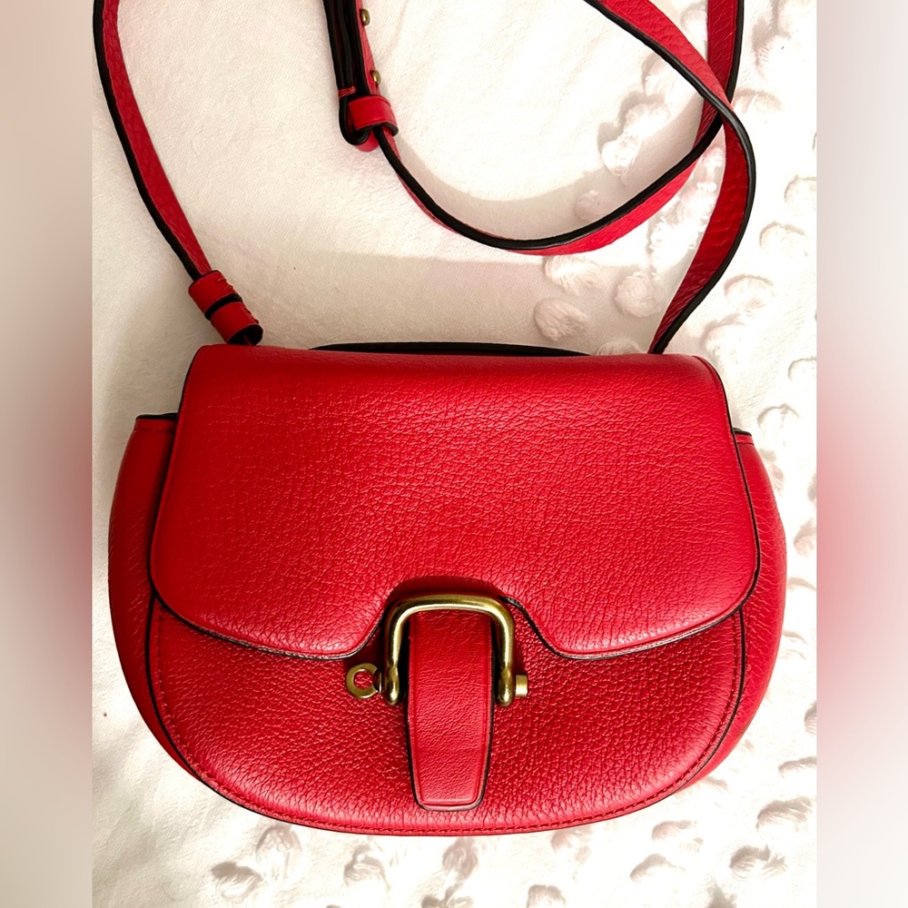 J.Crew Mini Rider Red Leather Crossbody Bag